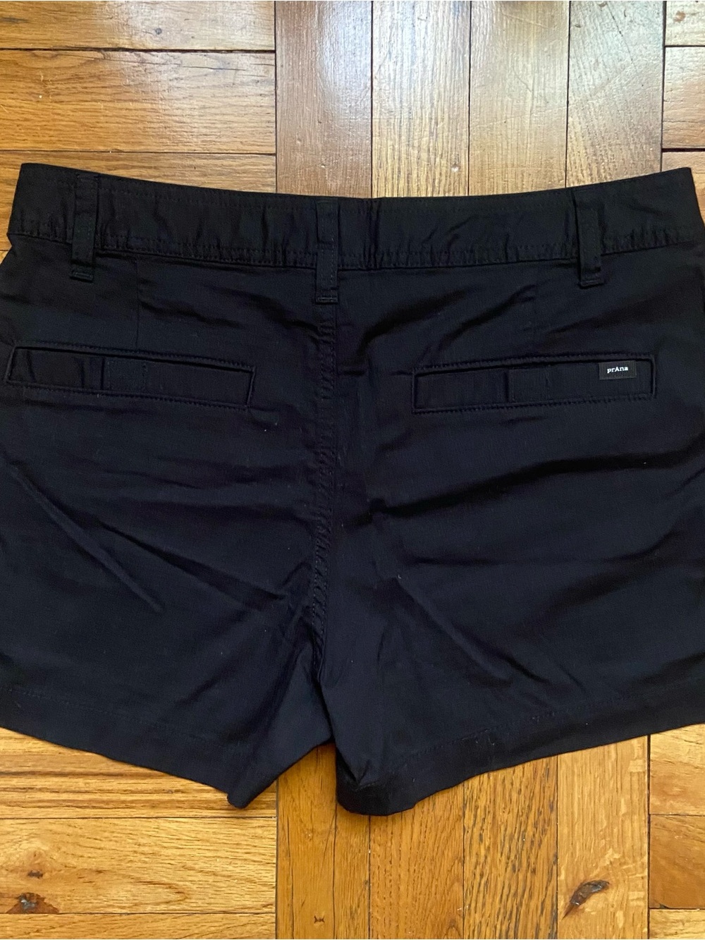 NWT prAna Palisades Ripstop Organic Cotton Mid Rise Black Shorts - 4 - Picture 4 of 8